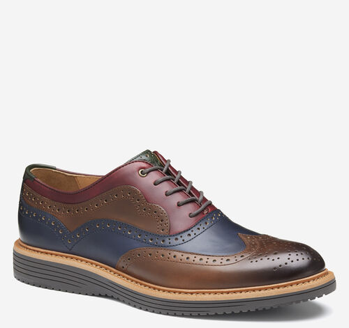 Upton 175th Anniversary Wingtip - Tan/Navy/Multi Oiled American Full Grain