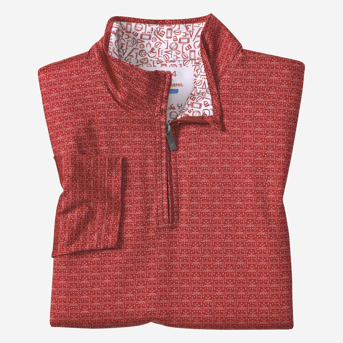 Game Day XC4&reg; Plays Print Quarter-Zip image number null