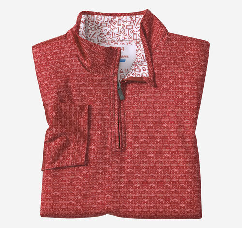 Game Day Plays Print Quarter-Zip - Red