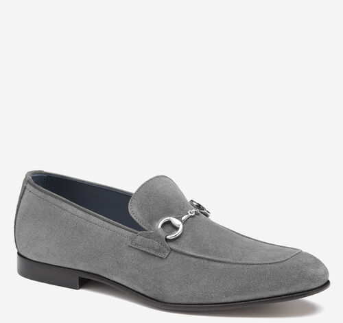Taylor Bit Loafer - Gray Italian Suede