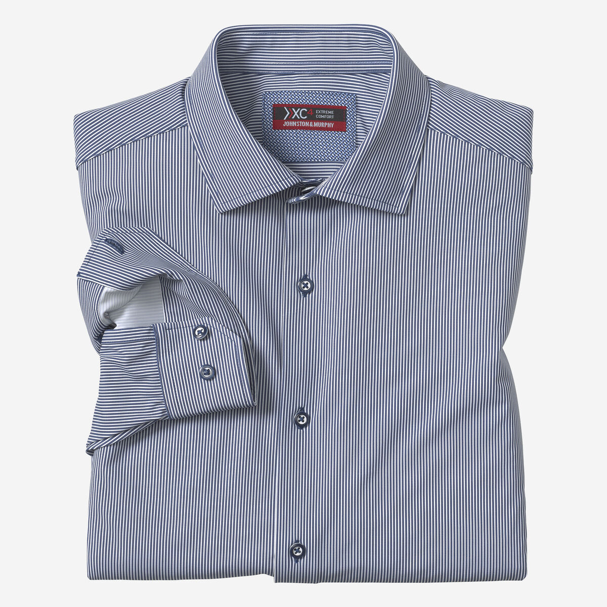 XC+&trade; Motion Long-Sleeve Dress Knit Shirt image number null