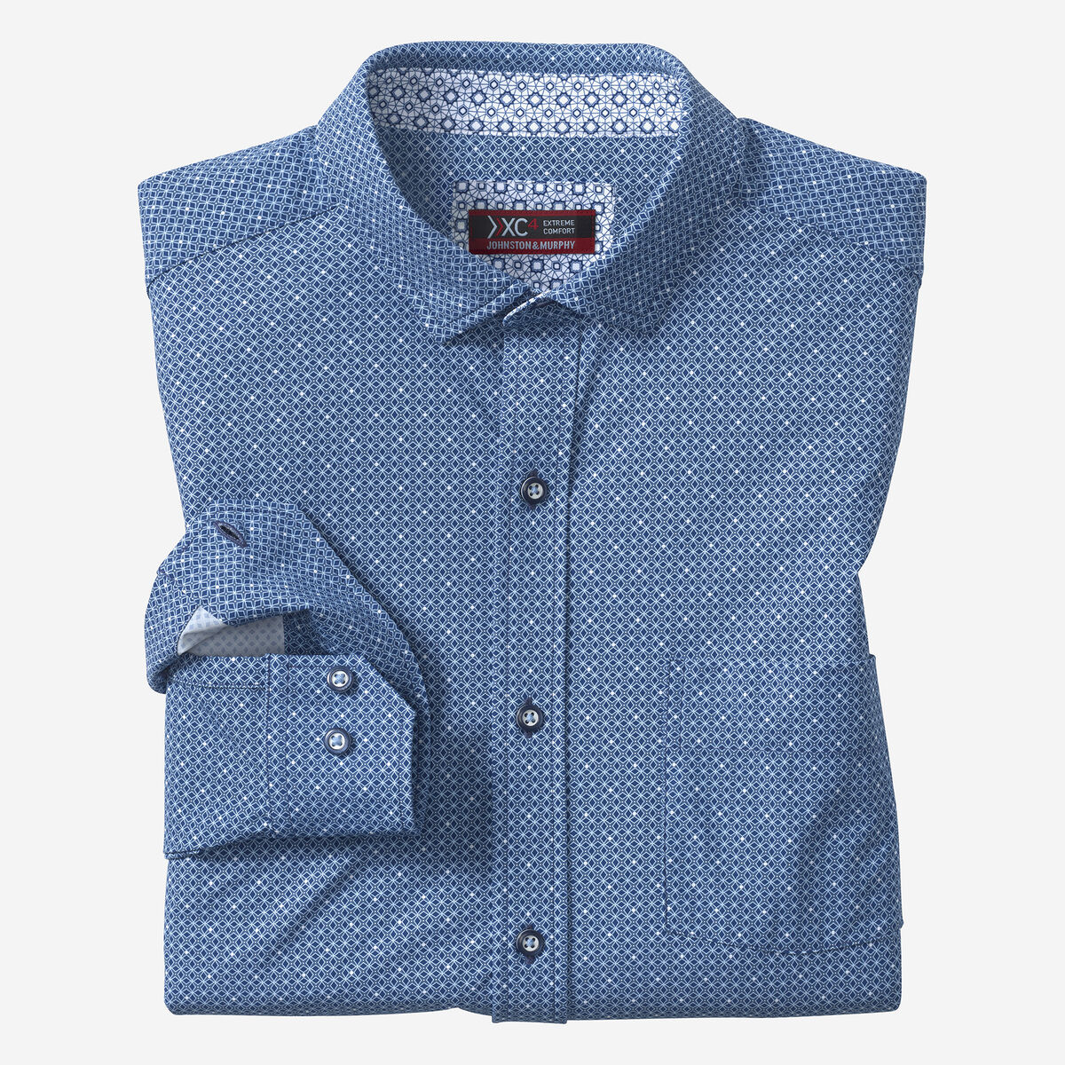 XC+&trade; Motion Long-Sleeve Print Knit Shirt image number null