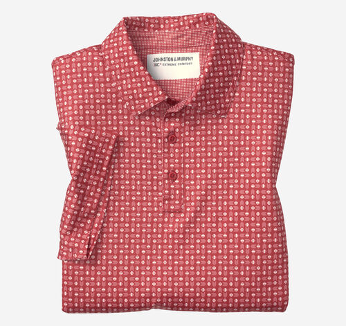 Game Day XC+&trade; Baseball Print Polo - Red