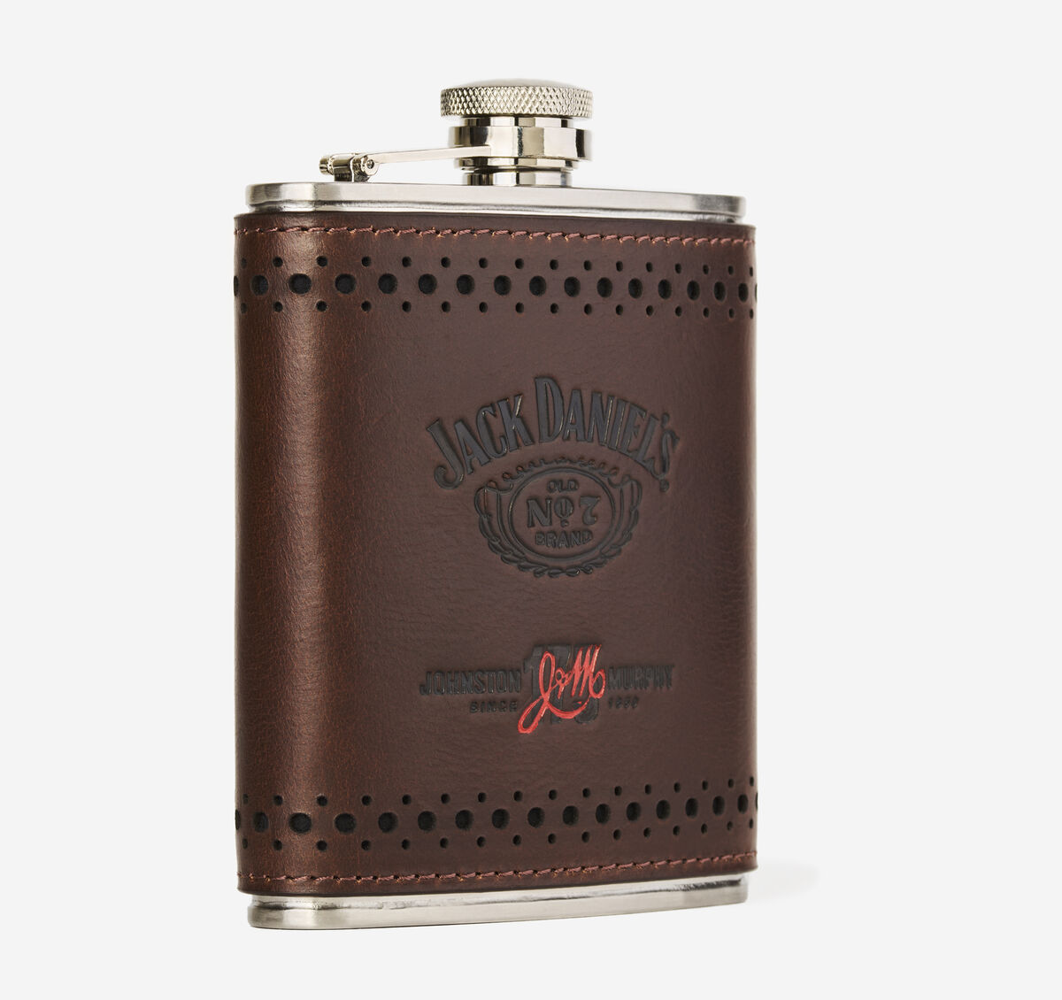 Jack Daniel&rsquo;s x J&M 175th Leather-Wrapped Flask image number null