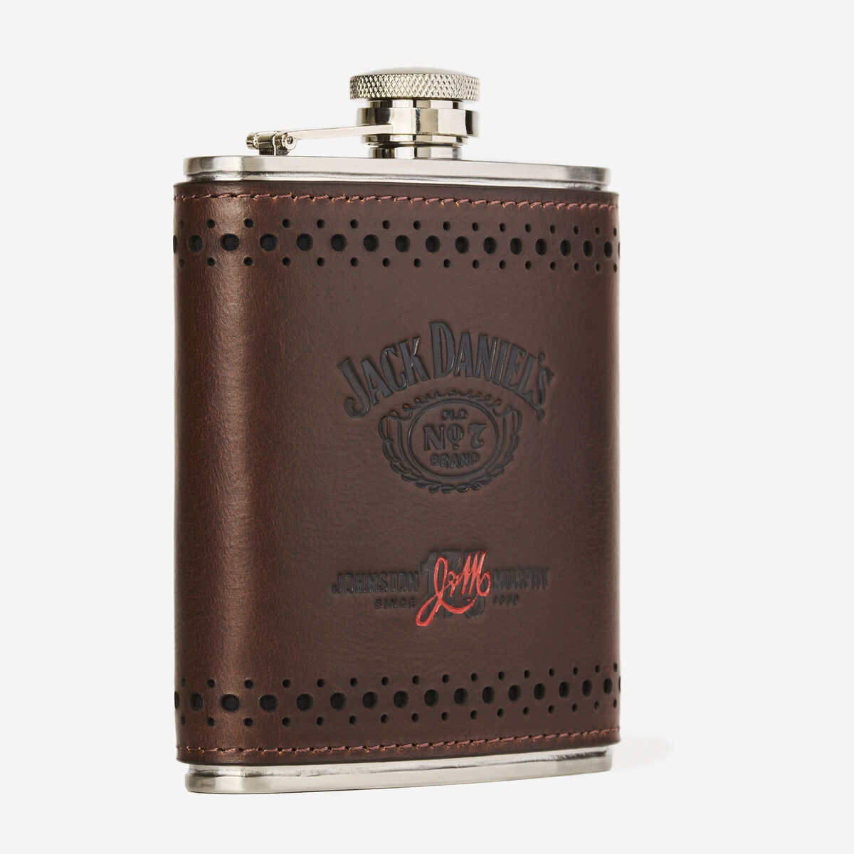 Jack Daniel&rsquo;s x J&M 175th Leather-Wrapped Flask image number null