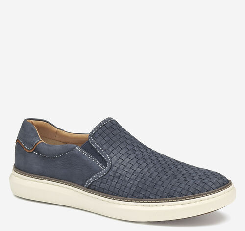 McGuffey 2 Woven Slip-On - Navy Woven Tumbled Nubuck