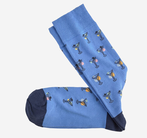 Novelty Socks - Blue Martini