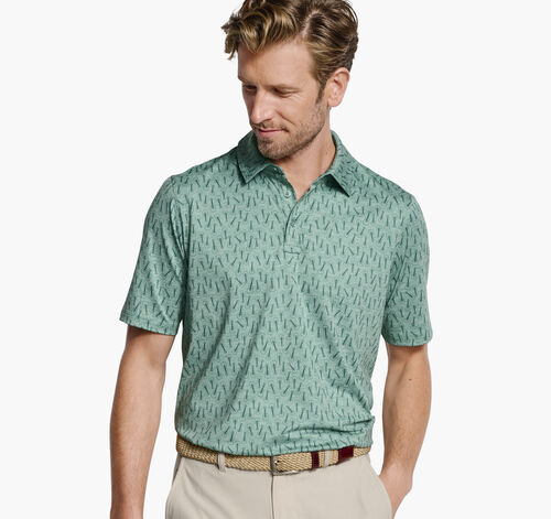 XC4&reg; Performance Polo - Green Tonal Guitar