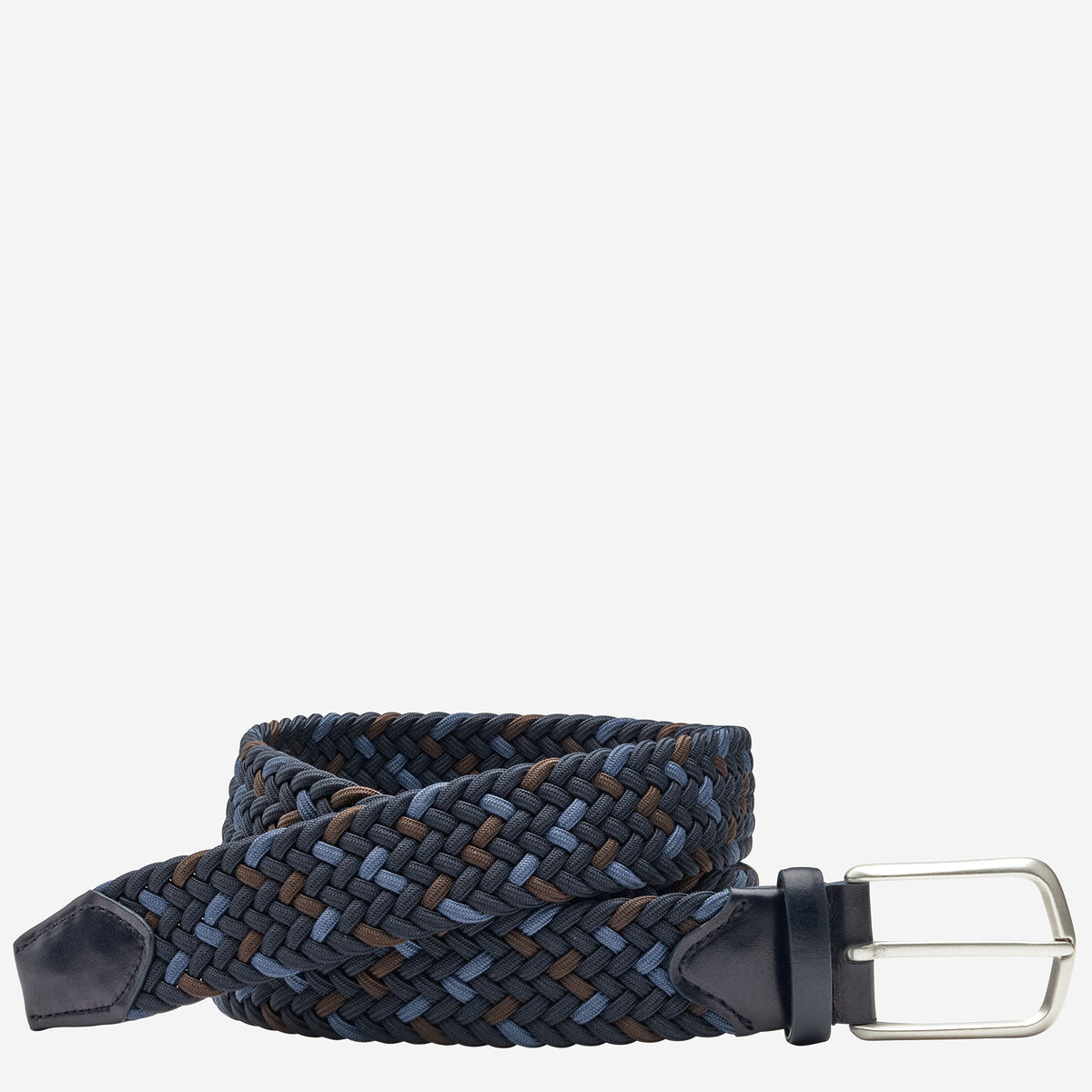 Woven Stretch-Knit Belt image number null
