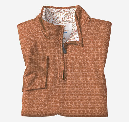Game Day XC4® Plays Print Quarter-Zip - Rust