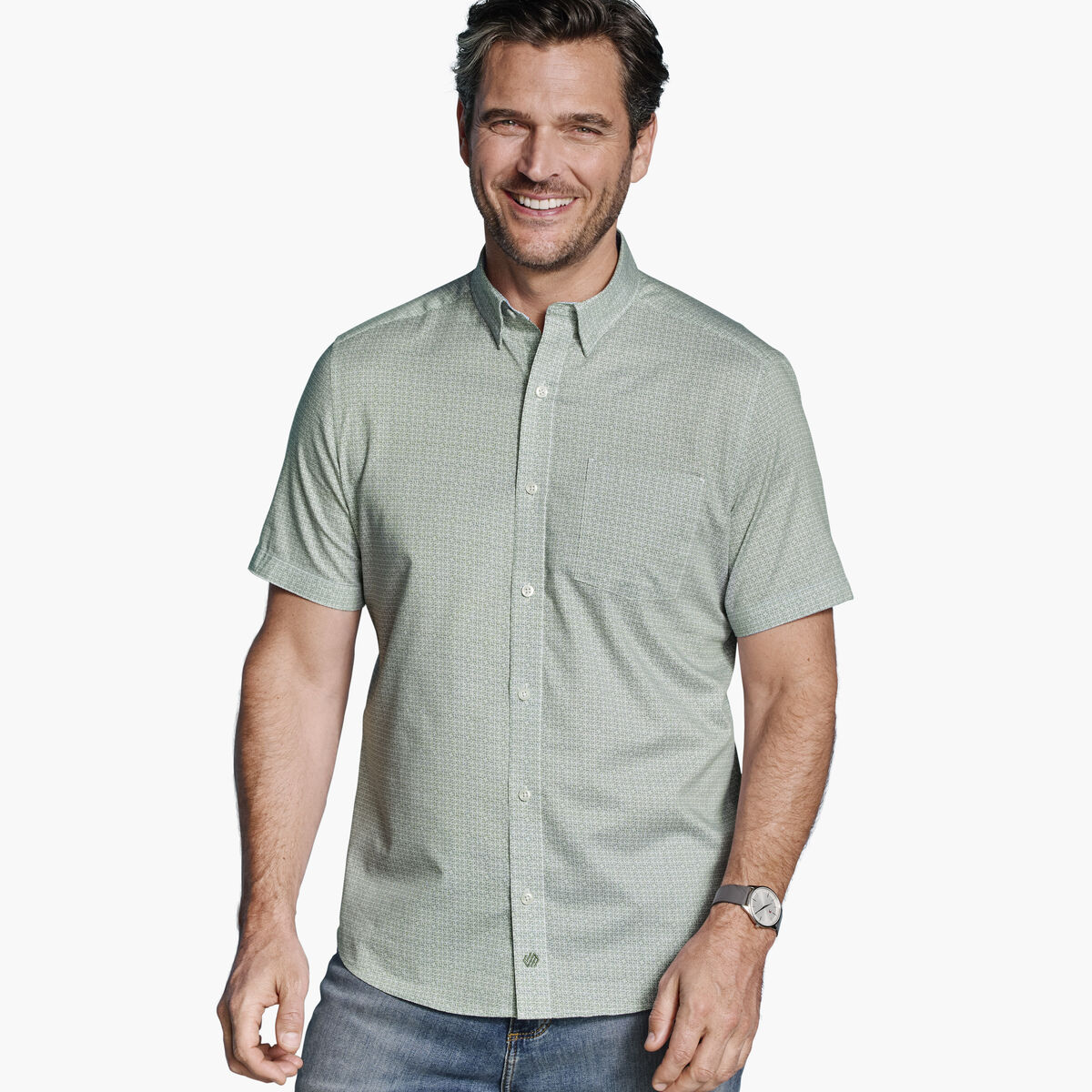 Logan Printed Short-Sleeve Shirt image number null