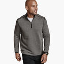 Reversible Channel-Quilted Quarter-Zip image number null