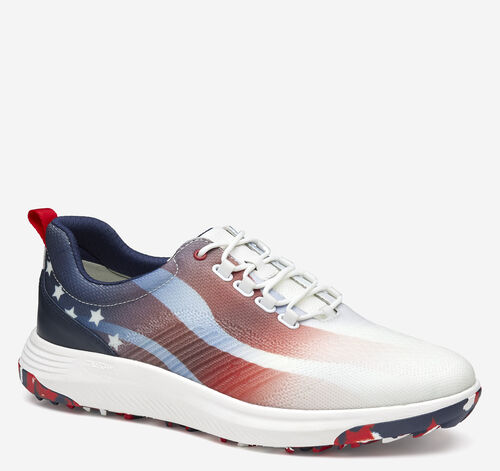 Amherst GL1 Sport Hybrid - Red/White/Blue Coated Knit