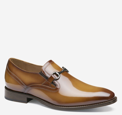 Richland Plain Toe Bit Loafer - Tan Brush-Off Leather