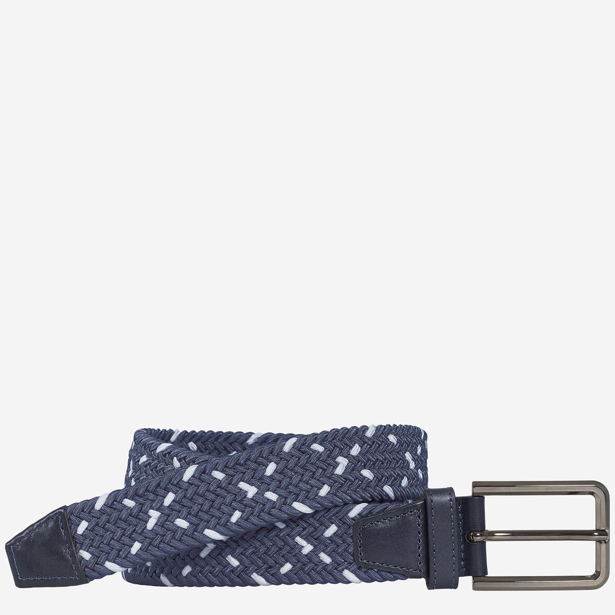 Woven Stretch-Knit Belt image number null