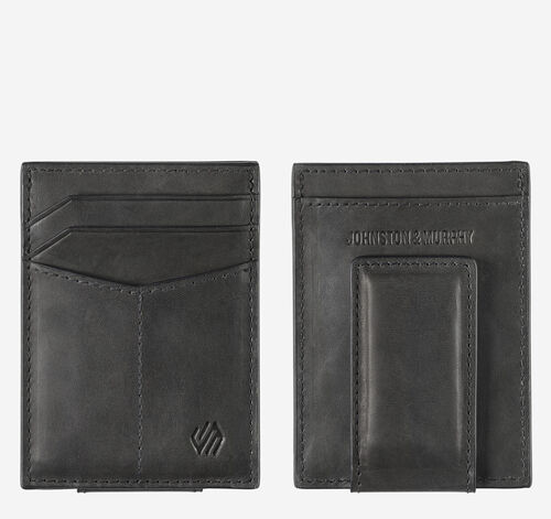 Rhodes Front Pocket Wallet - Black Full Grain