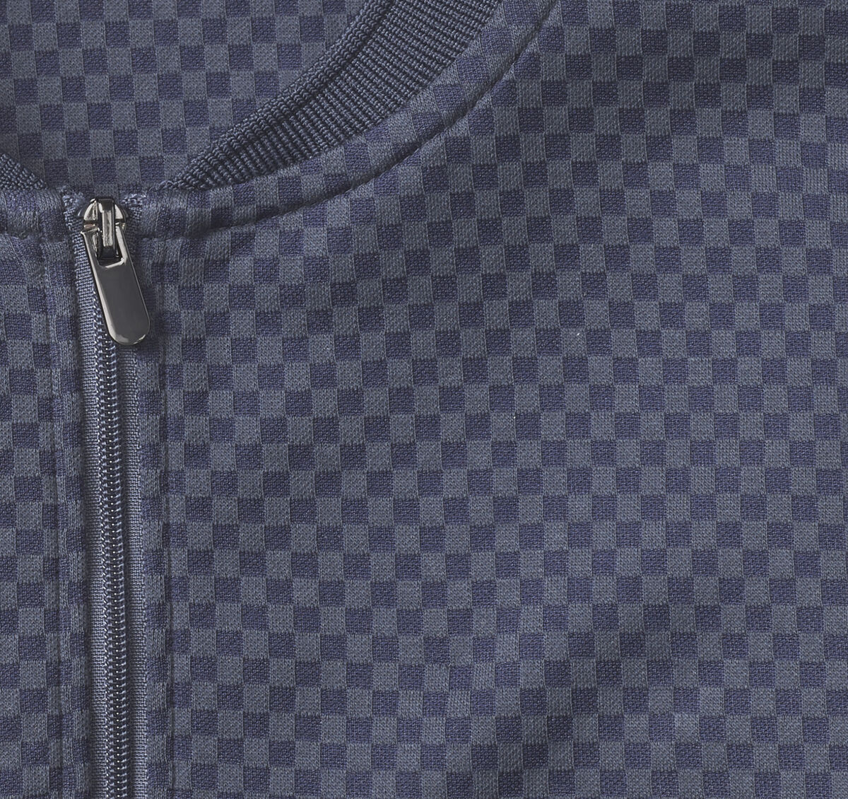 Gavin Zip Jacquard Polo image number null