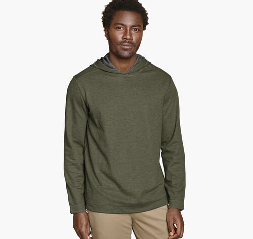 Icon Reversible Hooded Pullover - Olive/Charcoal
