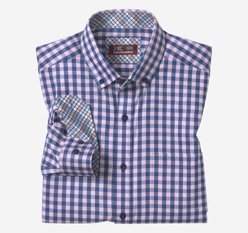 XC4® Performance Shirt - Pink/Navy Gingham