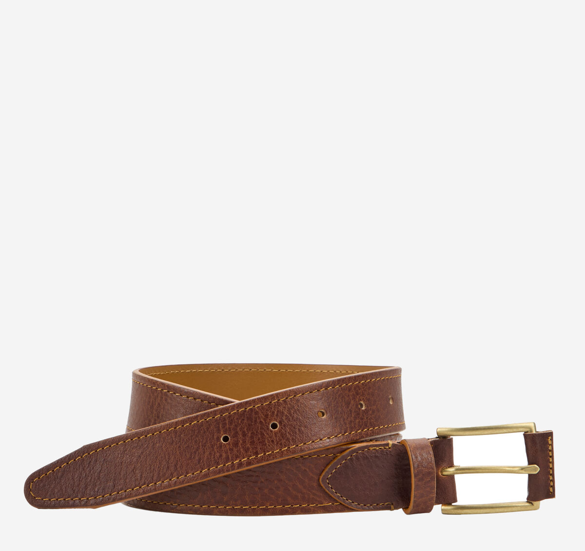 Western Pebbled Leather Belt image number null