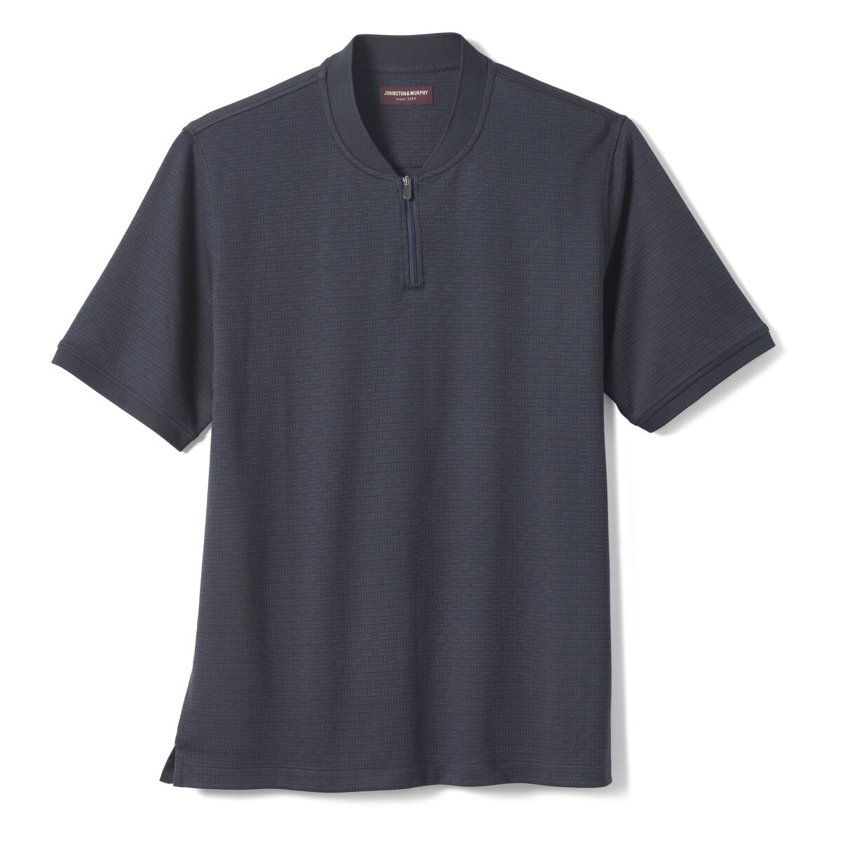 Jacquard Zip Polo image number null