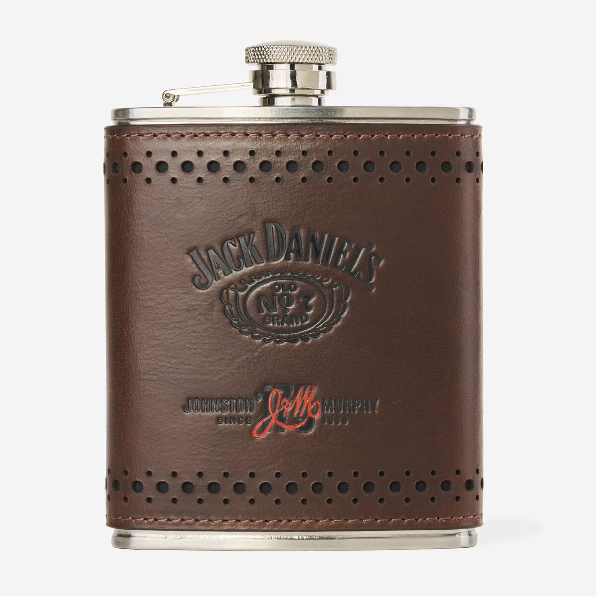 Jack Daniel&rsquo;s x J&M 175th Leather-Wrapped Flask image number null