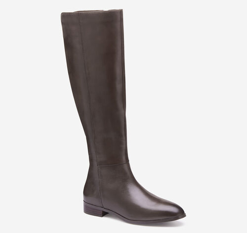Tinsley Riding Boot - Dark Brown Calfskin