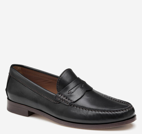 Baldwin Penny Loafer - Black Sheepskin