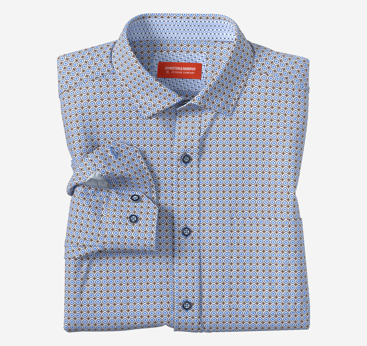 XC+&trade; Motion Long-Sleeve Print Knit Shirt image number null