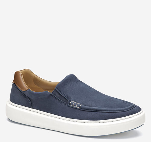 Anders Moc Toe Slip-On - Navy Nubuck