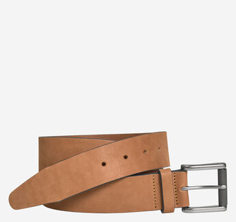 Roller Buckle Leather Belt