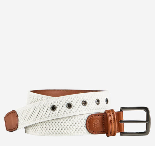 Amherst Engineered Knit Belt - Cream