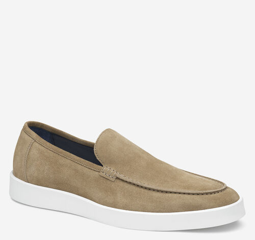 Bolivar Venetian Loafer - Taupe Italian Suede