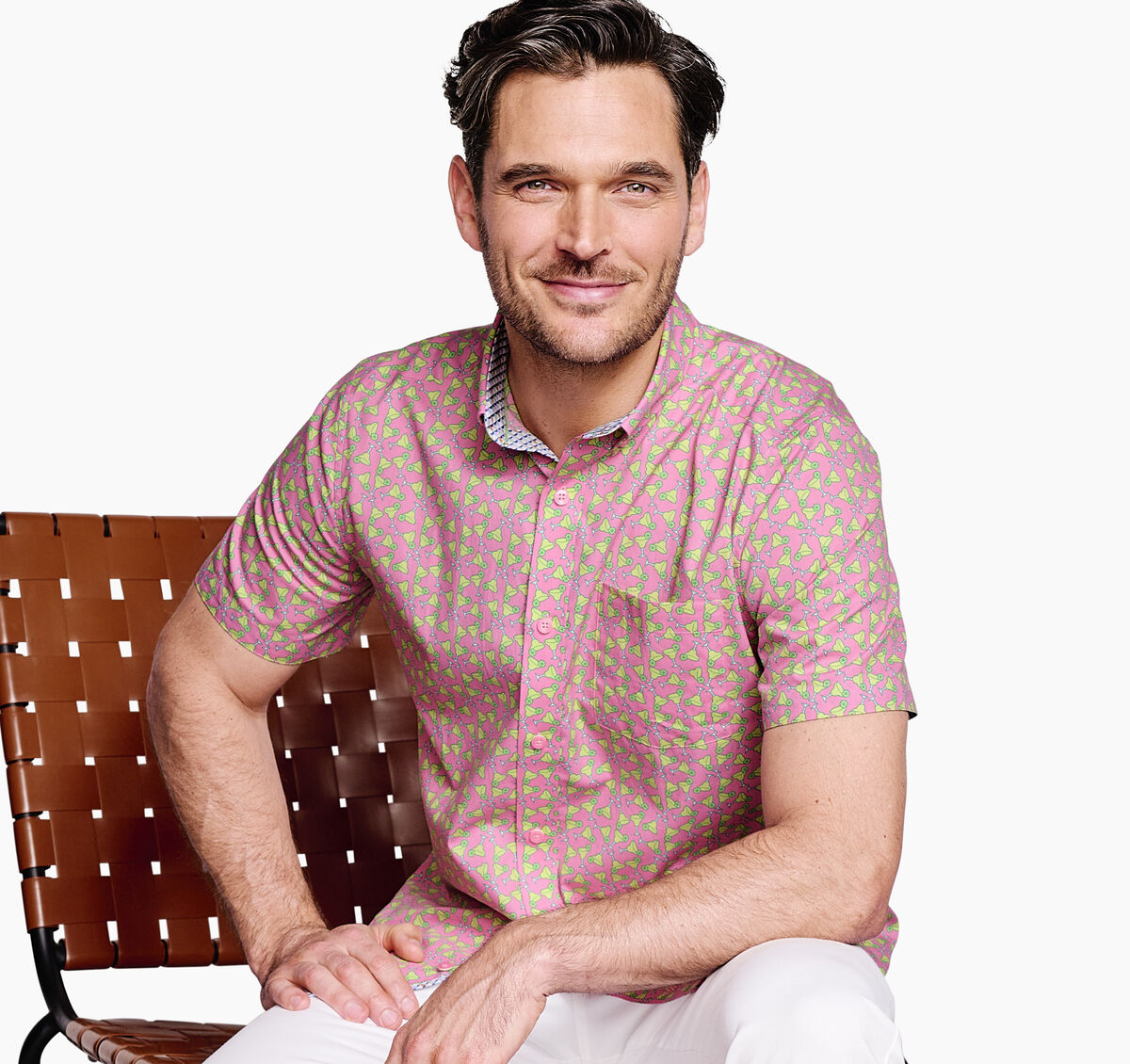 Printed Cotton Short-Sleeve Shirt image number null