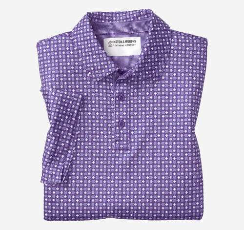 Game Day XC+&trade; Baseball Print Polo - Purple