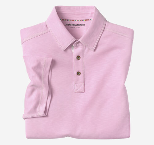 Vintage Slub Polo - Hot Pink