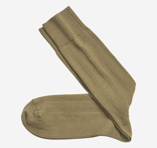 Ribbed Socks - Tan