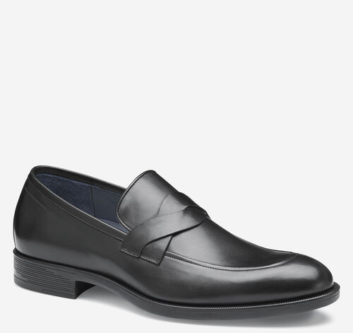 Flynch Braided Strap Loafer - Black Italian Calfskin