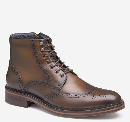 XC Flex® Connelly Wingtip Boot - Tan Full Grain