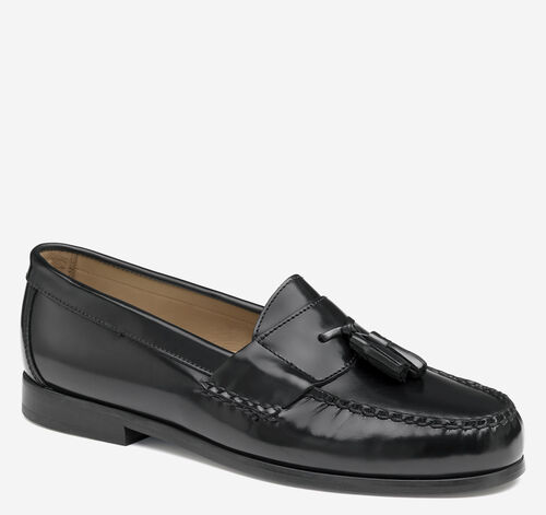 Hayes Tassel Loafer - Black Full Grain