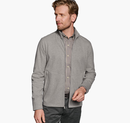 Brushed Box Full Zip - Gray