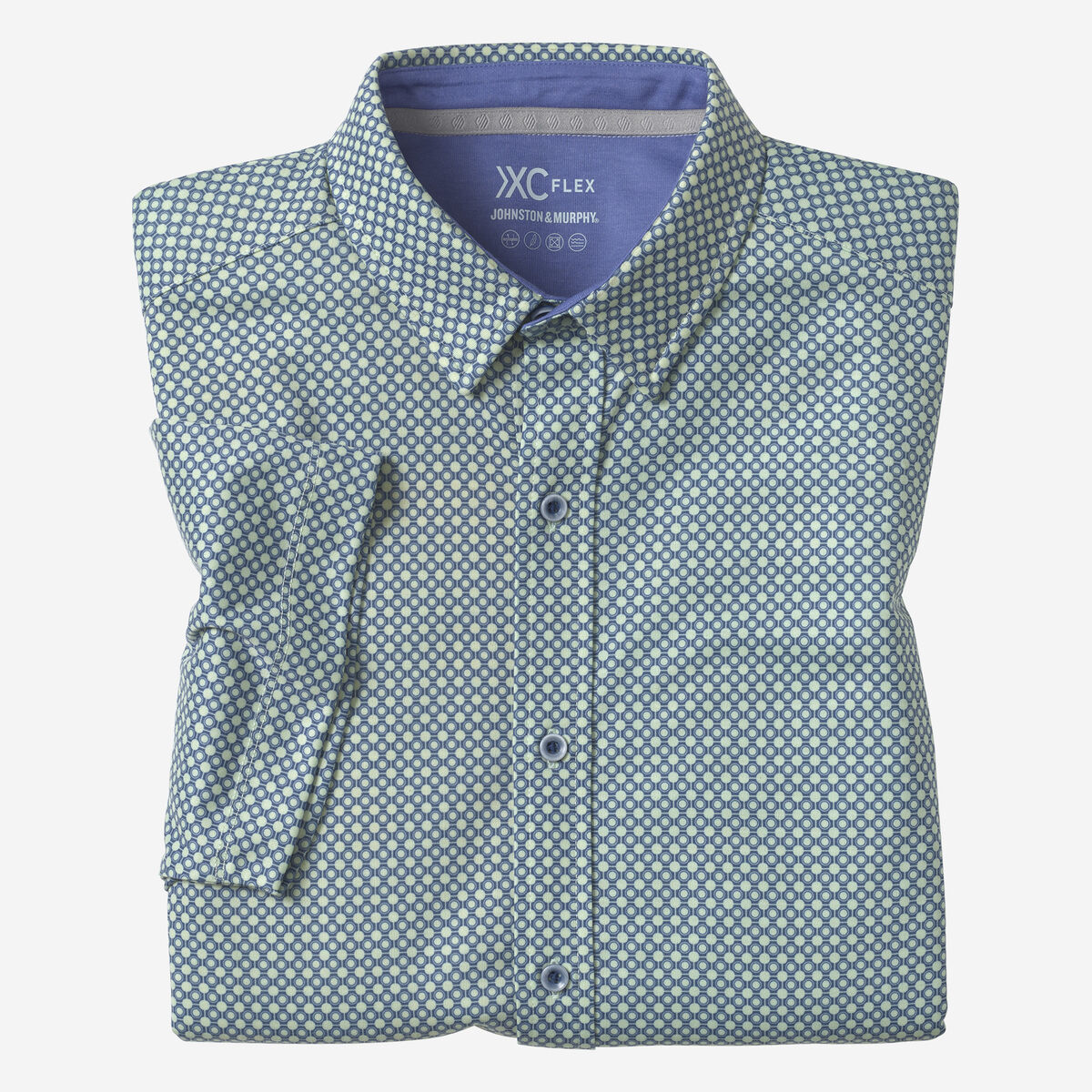 XC Flex&reg; Short-Sleeve Print Knit Shirt image number null