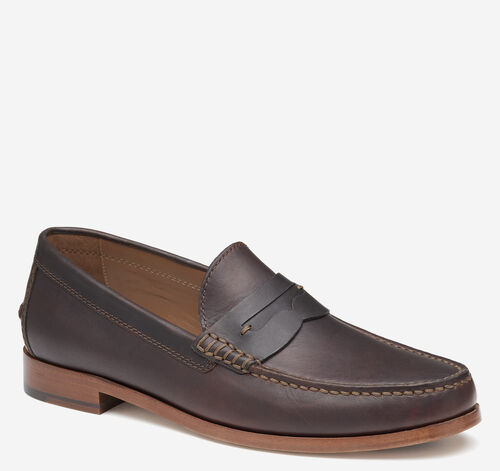 Baldwin Penny Loafer - Dark Brown English Full Grain