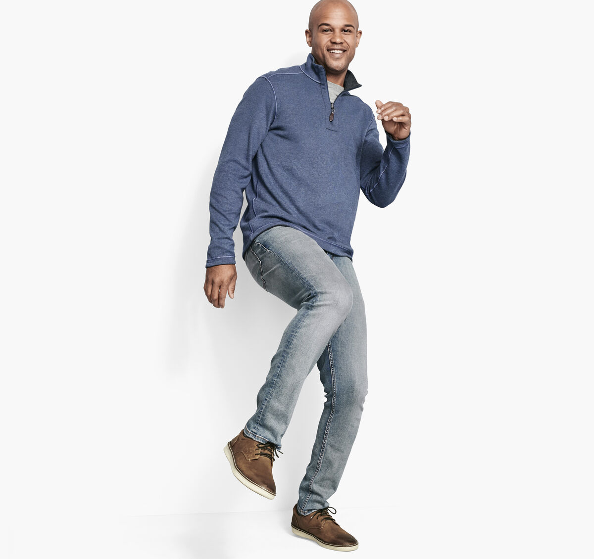 Reversible Solid Quarter-Zip image number null