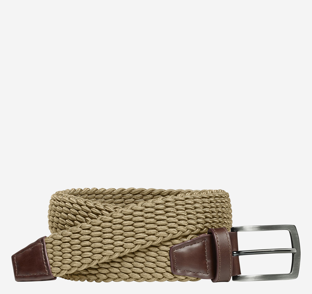 Woven Stretch-Knit Belt image number null