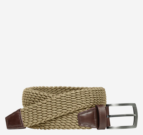 Stretch Knit Belt - Tan