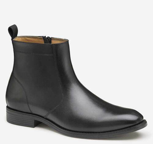 Lewis Zip Boot - Black Full Grain