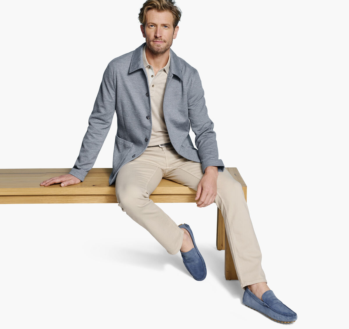 XC Flex&reg; Knit Full-Button Blazer image number null