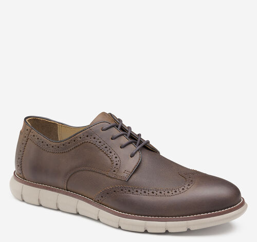 Holden Embossed Wingtip - Brown Oiled Full Grain