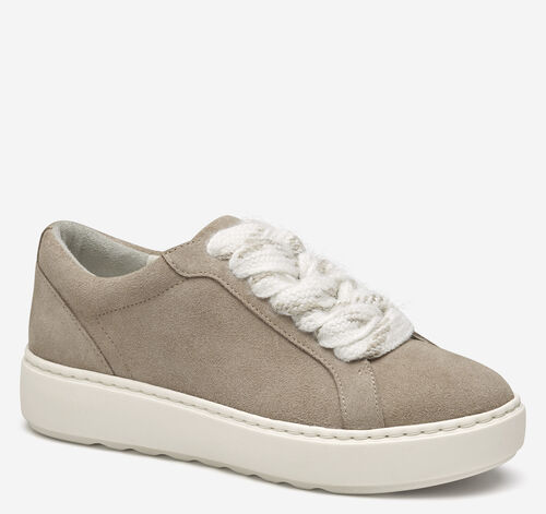 Cammie Lace-Up - Taupe Suede